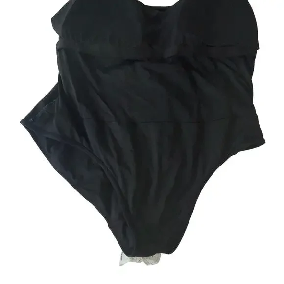 Anne Cole Classic Square Neck One-Piece black 16W - Picture 9 of 11